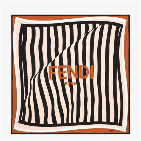 fendi foulard 74601|Fendi Foulard aus bedruckter Seide LLH0X117 Zubehör .